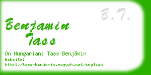 benjamin tass business card
